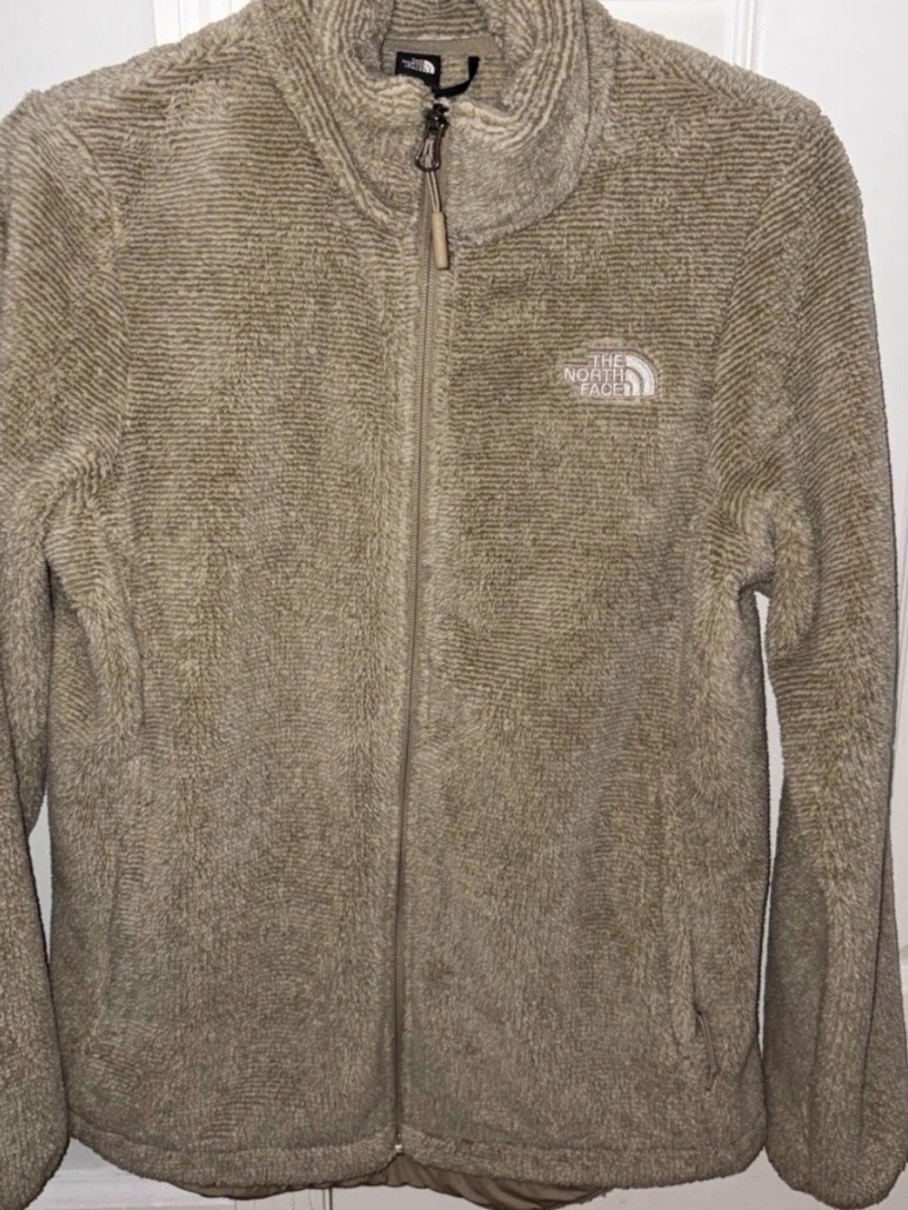 The North Face Teddy Fleece Jacket in Taupe